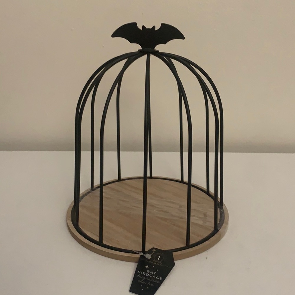Halloween Target Bullseye Bat BirdCage Decorative Cloche.